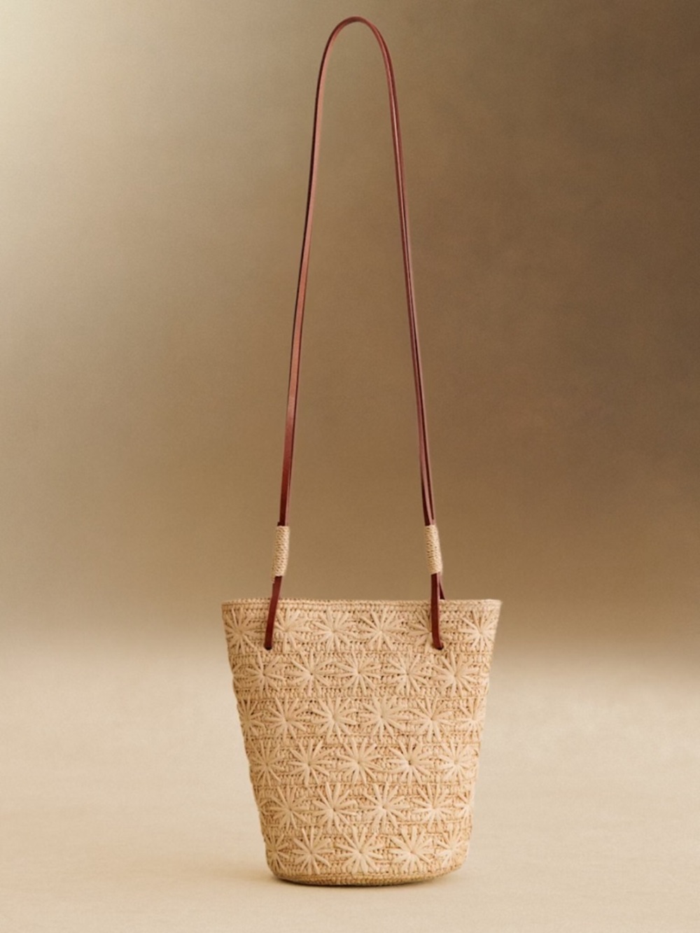 NWOT Sezane Rosie Raffia Handbag